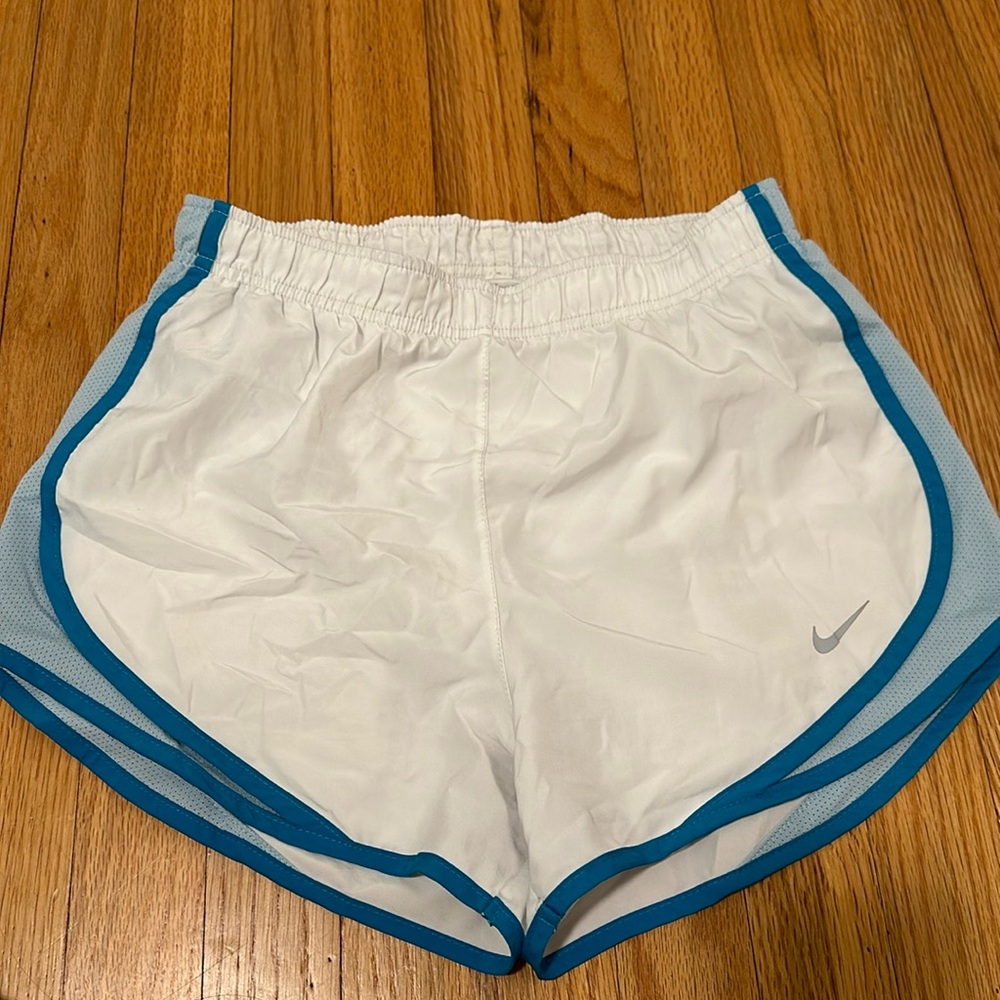 Nike dri fit white shorts